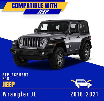 3 wipers Replacement for 2018-2023 Jeep wrangler JL, Windshield Wiper Blades Original Equipment Replacement - 16"/16"/12" (Set of 3) U/J HOOK