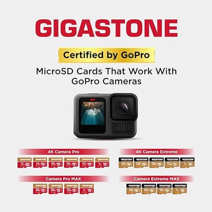 [5-Yrs Free Data Recovery] GIGASTONE 512GB Micro SD Card, 4K Camera Pro, A2 V30 for Smartphone, Gopro, Action Cams, 4K UHD Video Recording, R/W up to 150/120 MB/s, UHS-I U3 C10 Class 10 with Adapter