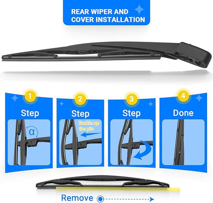 Windshield Wiper Blades Replacement for Subaru Ascent 2019 2020 2021 2022 2023 Original Factory Quality Front Rear Wipers Blade Set for My Car - 26" 20" 14" (Pack of 3)