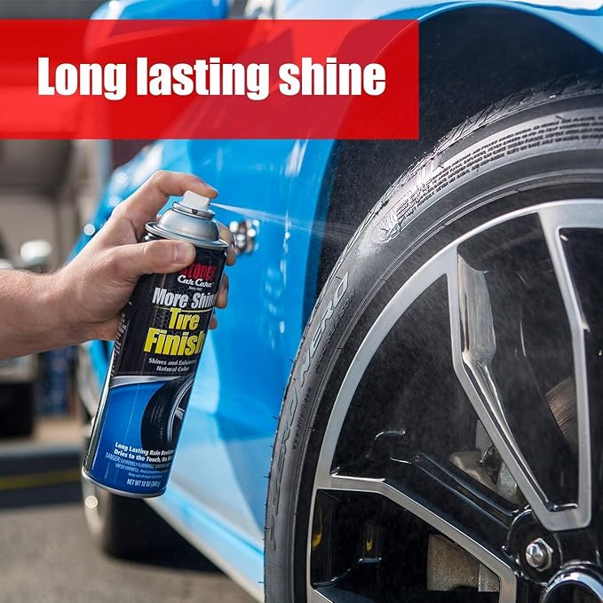 Stoner Car Care 91044-4PK Original More Shine Tire Finish for Tire and Wheel Care Creates a Long-Lasting, Rain-Resistant Tire Shine, Makes Faded Tires Look New, Non-Greasy Formula, 12 Oz, Pack of 4