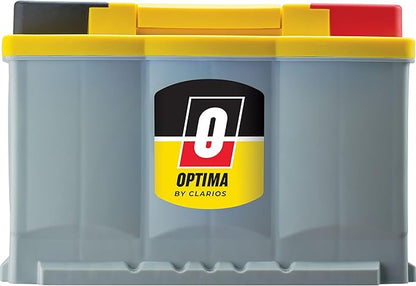 OPTIMA Batteries High Performance DH6 YellowTop Dual Purpose Sealed AGM Car, Truck and SUV Battery, 800 CCA, Maintenance Free, Versitile Mounting, BCI Group Size 48