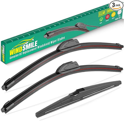 26" 16" 12" Windshield Wiper Blades Replacement for Kia Sorento 2021 2022 2023 2024 Premium All Weather Front Rear Wipers Set - OEM Quality (Pack of 3)