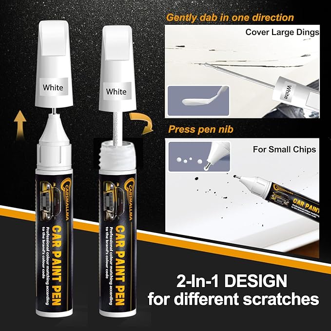 LC9X/2T Deep Black Pearl Car Touch Up Paint for Volkswagen, Color Accurate Car Paint Scratch Repair Pen Kit Quick & Easy Fix Vehicle Chips and Automotive Nicks Scuff