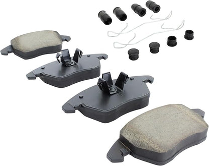 Premium Semi-Metallic Front Brake Pads (1001-1107BM) Compatible with Audi A1 2015-2017, Volkswagen Beetle 2012-2019, Volkswagen Jetta 2011-2018