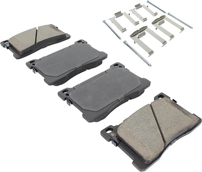 Premium Ceramic Front Brake Pads (1001-1576C) Compatible with Hyundai Equus 2012-2016, Kia K900 2015-2017