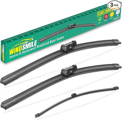 27" 20" 15" Windshield Wiper Blades Replacement for Audi Q7 SQ7 2016 2017 2018 2019 2020 2021 2022 2023 2024 Q 7 Premium All Weather Front Rear Wipers Set - OEM Quality (Pack of 3)