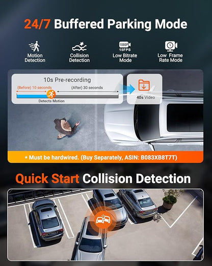 Vantrue N4S 3 Channel Front Inside Rear Dash Cam, 2.7K+1440P+1440P WiFi Dash Camera w/PlatePix™, STARVIS 2 x HDR x IR Night Vision, Voice Control, GPS, 24/7 Parking Mode, LTE Support, Support 1TB Max