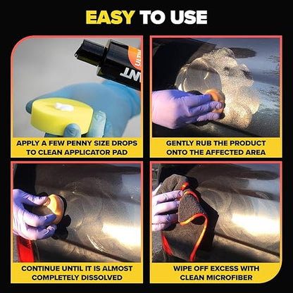 Carfidant Scratch and Swirl Remover - Car Scratch Remover for Vehicles Paint - Polishing Compound for Cars with Pad and Towel - Cutting and Buffing Compound for Paint Restorer