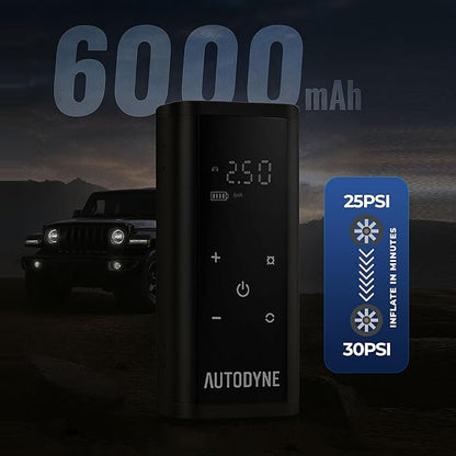 Portable Air Pump - Portable Inflator 150 PSI, Car Accessories, Tire Pressure Gauge, Tire Inflator, Air Compressor for Car, Emergency Supplies for Vehicle, Portable Air Compressor