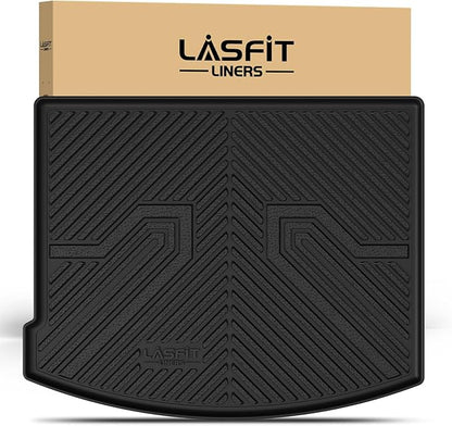 LASFIT Trunk Mat for Lincoln Corsair 2025 2024 2023 2022 2021 2020, All Weather TPE Cargo Mats Custom Fit Cargo Liner Front & Rear Trunk Liner, Black, Easy to Clean