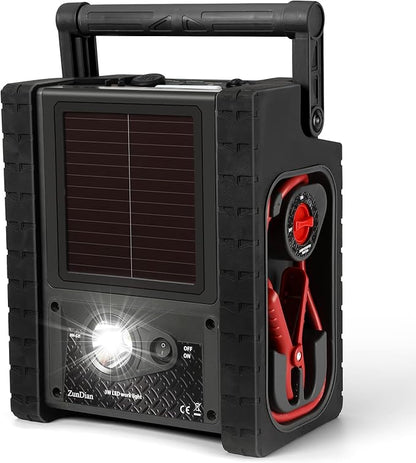 2000A Peak Car Battery Jump Starter with Air Compressor Tire Inflator, All in One Heavy Duty 12V Battery Jumper Box Car Start Booster Up to 10L Gas/8L Diesel Engines with 400W AC Inverter, LED Light