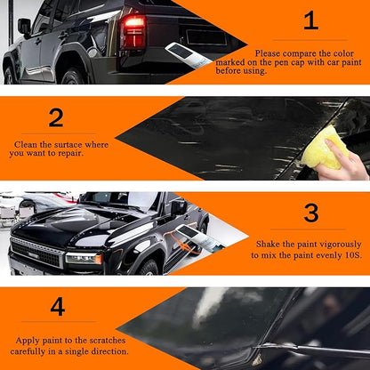 1D4 Pewter Metallic Touch Up Paint for Toyota, Car Paint Pen Scratch Repair Two-In-One Touch Up Paint, Premium Car Scratch Remover for Deep Scratches