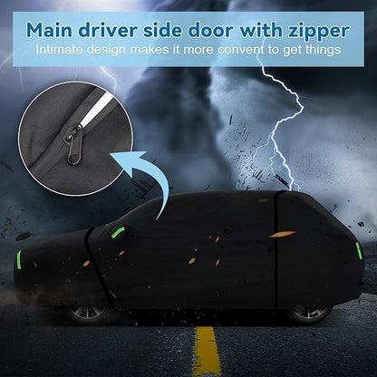 Full Car Covers for 2014-2025 Mini Cooper/Cooper S/Hardtop/Clubman/Countryman 4 Door, Car Cover Waterproof Heavy Duty All-Weather Protection with Door Zipper & Storage Bag