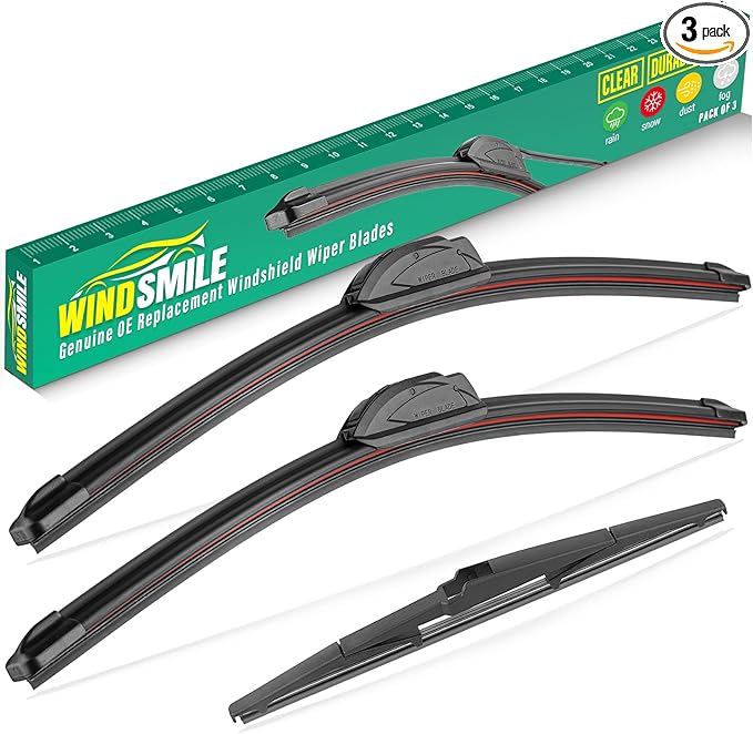 22" 21" 14" Windshield Wiper Blades Replacement for Lexus GX470 2003 2004 2005 2006 2007 2008 2009 GX 470 Premium All Weather Front Rear Wipers Set - OEM Quality (Pack of 3)