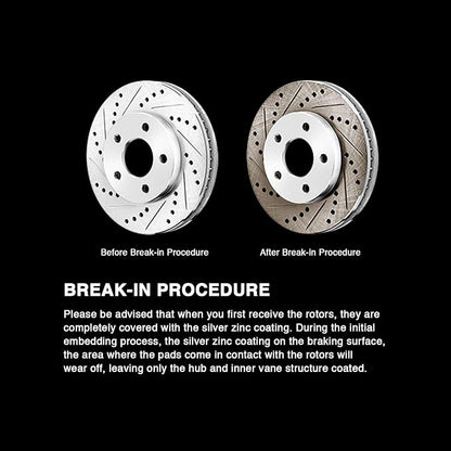Power Sport Fit 2006-2009 Hyundai,Kia,Azera,Amanti PowerSport Full Kit Brake Rotors