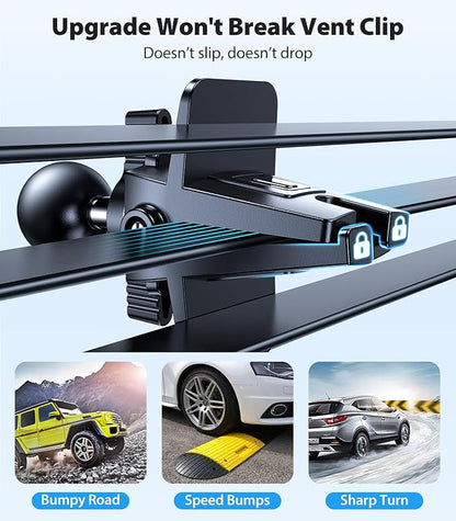 VICSEED for MagSafe Car Mount [Upgraded Strongest Magnet Power] Magnetic Phone Holder for Car Vent 360 Adjustable Magnetic Car Phone Holder Mount for iPhone 16 Pro Max 15 14 13 12 Plus Mini