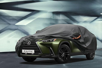 Kayme 7 Layers SUV Car Cover Custom Fit Lexus NX 300 350 (2015-2025) Waterproof All Weather for Automobiles, Outdoor Full Cover Rain Sun UV Protection.Black