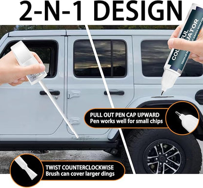 PRV/NRV Delmonico Red Velvet Red Pearl Touch Up Paint for Jeep, Car Paint Pen Scratch Repair Two-In-One Touch Up Paint, Premium Car Scratch Remover for Deep Scratches