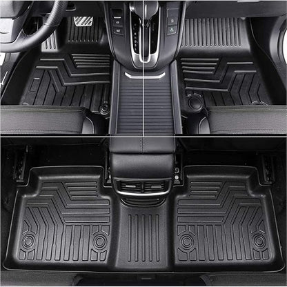 RAV4 Floor Mats Compatible with 2025 2024 2023 2022 2021 2020 2019 Toyota RAV-4，All Weather Protection Waterproof Durable Anti-Slip Odorless Custom-fit TPE Floor Liner Front and Rear Row Set