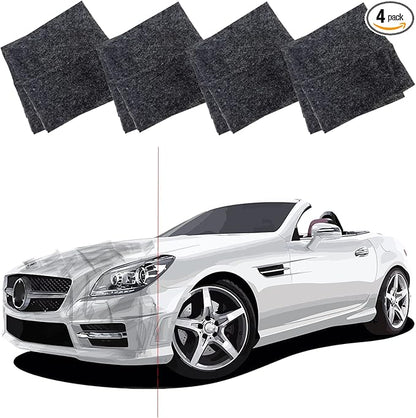 NanoSparkle Cloth for Car Scratches, 2025 Upgrade Nano Sparkle Cloth Car Scratch Remover, 4 Pcs Repair Light Scratches, NanoSparkleCloth Scratch Remover for Vehicles Car Scratch Eraser