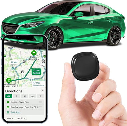 GPS Tracker for Vehicles,Mini Portable Magnetic Car GPS Tracking,Full Global Coverage Location GPS Tracker for Kids,Dogs,No Subscription Required/No Monthly Fee/No SIM Card Required