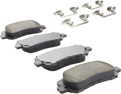 Premium Ceramic Front Brake Pads (1001-1640AC) Compatible with Chrysler 200 2015-2017