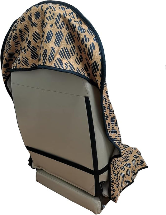 Car Seat Cover Protector Front Seats,for Gym Workout,Running,Swimming,Beach and Hiking,Waterproof Sweat Towel Bucket Seat Covers for Cars SUV Trucks (Leopard, 1Pcs)