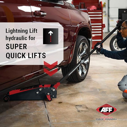 AFF 4 Ton Car Jack - Hydraulic Floor Jack with Lightning Lift - Heavy Duty