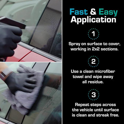 Ethos Detox - Ceramic Coating Prep Spray, Panel Wipe, Glass Cleaner - Prep Ceramic Coating, Wax, or Sealant - Multi-Purpose Formula - Leaves Nothing But the Shine