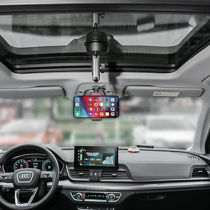 Suptig Universal Car Mount, Suction Cup Mount for Smartphones, GoPro, Action Cameras, DSLR, Windshield, Dashboard, Black