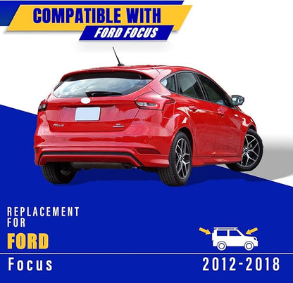 3 wipers Replacement for 2012-2018 Ford Focus, Windshield Wiper Blades Original Equipment Replacement - 28"/28"/12" (Set of 3) Pinch Tap