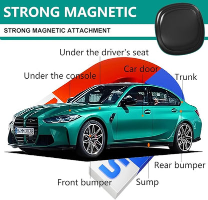 GPS Tracker for Vehicles,Mini Portable Magnetic Car GPS Tracking,Full Global Coverage Location GPS Tracker for Kids,Dogs,No Subscription Required/No Monthly Fee/No SIM Card Required