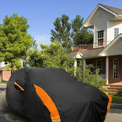 Avecrew SUV Car Cover Waterproof All Weather for Automobiles, Outdoor Full Exterior SUV Covers (Length: 193"-208")