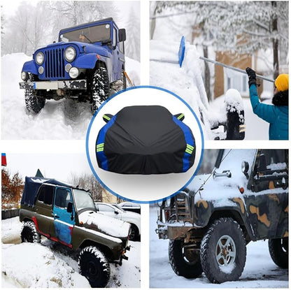 Avecrew for Chevrolet Corvette C8 Car Cover Waterproof All Weather for Automobiles, Outdoor Full Exterior Covers Fit 2020-2024 Corvette C8 with Windproof Strap and Driver Door Zipper