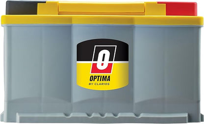 OPTIMA Batteries High Performance DH7 YellowTop Dual Purpose Sealed AGM Car, Truck and SUV Battery, 880 CCA, Maintenance Free, Versitile Mounting, BCI Group Size 94R