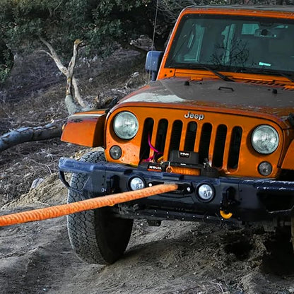 Kinetic Recovery Tow Rope, 48000LBS Snatch Strap (1" x 30ft) with Soft Shackles, Extreme Duty 30% Elasticity Energy Offroad Towing Straps Kit for Car Jeep Trucks SUV UTV ATV Tractor - Orange