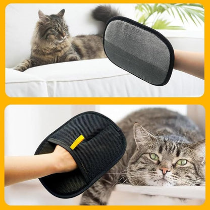 (3PCS) Pet Hair Remover Glove, 2025 New Efficient Grooming Gloves for Pet Hair, Pet Hair Remover Gloves for Dog & Cat, Reusable Pet Hair Remover Glove for Washing, Deshedding, Grooming