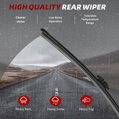 OTUAYAUTO Premium Windshield Wiper Blades - Replacement for Ford Explorer 2011-2023 - Precision Fit, All-Weather Performance, Front and Rear Wiper Blades, Pinch Tab - 26"+22"+11" (Pack of 3)