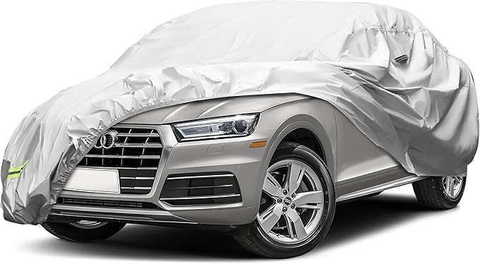 YOLENY Car Cover Waterproof All Weather Full Exterior Covers with Zipper,Universal Fit Sedan BMW Z3,Honda S2000,Mazda Miata/MX-5,Saturn Sky,Pontiac Solstice,Toyota MR2 Spyder(UP to 161 inch)