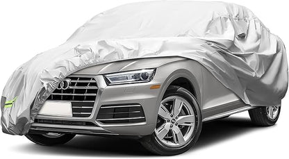 YOLENY Car Cover Waterproof All Weather Full Exterior Covers with Zipper,Universal Fit Sedan BMW Z3,Honda S2000,Mazda Miata/MX-5,Saturn Sky,Pontiac Solstice,Toyota MR2 Spyder(UP to 161 inch)