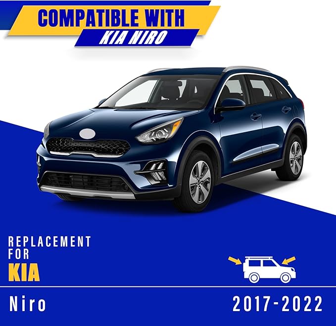 3 wipers Replacement for 2017-2021 2022 Kia Niro, Windshield Wiper Blades Original Equipment Replacement - 26"/16"/12" (Set of 3) U/J HOOK