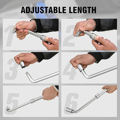 DNA MOTORING Floor Jack with Socket and Lock, Low Profile Hydraulic Trolley Jack for Cars Lift, 2 Ton (4000 lbs) Capacity, Lifting Range 5.12"-13", Blue, TOOLS-00677-BL