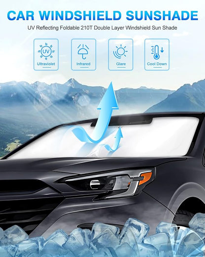 KUST Windshield Sun Shade for Subaru Legacy 2020-2025 Window Shade Sun Visor Cover Foldable Blocks UV Rays Keep Your Car Cooler