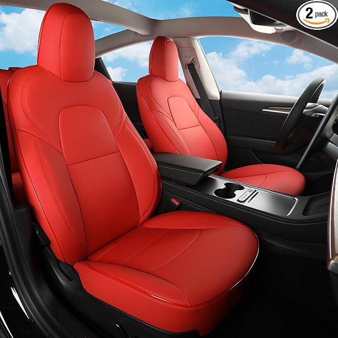 GIANT PANDA Customized Full Set Car Seat Covers for Tesla Model 3 Accessories 2017 2018 2019 2020 2021 2022 2023