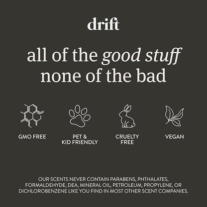 Drift Car Air Freshener - Wood Fragrance - Automotive Odor Eliminator - Long Lasting Scent - Scent Refill - Coconut & Pistachio Starter Kit