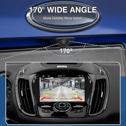 Rear View Backup Reverse Camera Compatible with Ford Escape 2014 2015 2016, Safety Parking Back Up Assist Camera OE Number EJ5Z-19G490-A GJ5T-19G490-AB,590-419