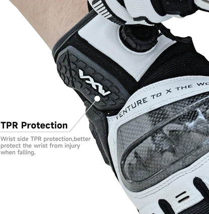 VXW High Protection Motorcycle Gloves for Men - Gel Palm Sliders& Joints Protection Design, High-Speed Sports Gear for MTB/ATV/BMX/Motocross/Racing/Dirt Bike Gear