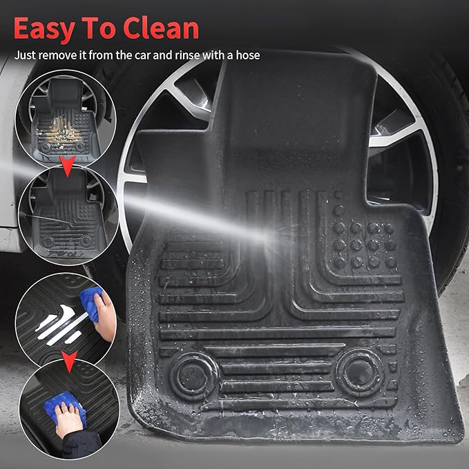 Wayhigh-All Weather Floor Mats and Cargo Mat Set Fit for 2021-2024 2025 Buick Envision TPE Car Mats Waterproof Heavy Duty Rubber Floor Liners for Envision Accessories