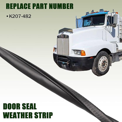 ZONFANT Cab Rubber Weatherstrip Car Door Seal Compatible with Kenworth Vehicle T600 T800 W900 with Superior Sealing and Noise Reduction, Replace#K207-482