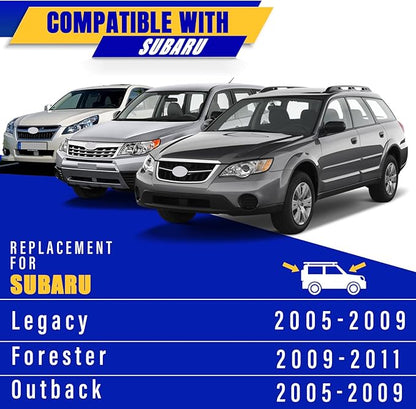 3 Wiper Blades Replacement for Subaru Legacy (2005-2009) & Forester (2009-2011) & Outback (2005-2009) - 24"/18"/14" (Set of 3) U/J Hook Windshield Wiper Blades